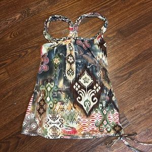 Boho Racer back tank top